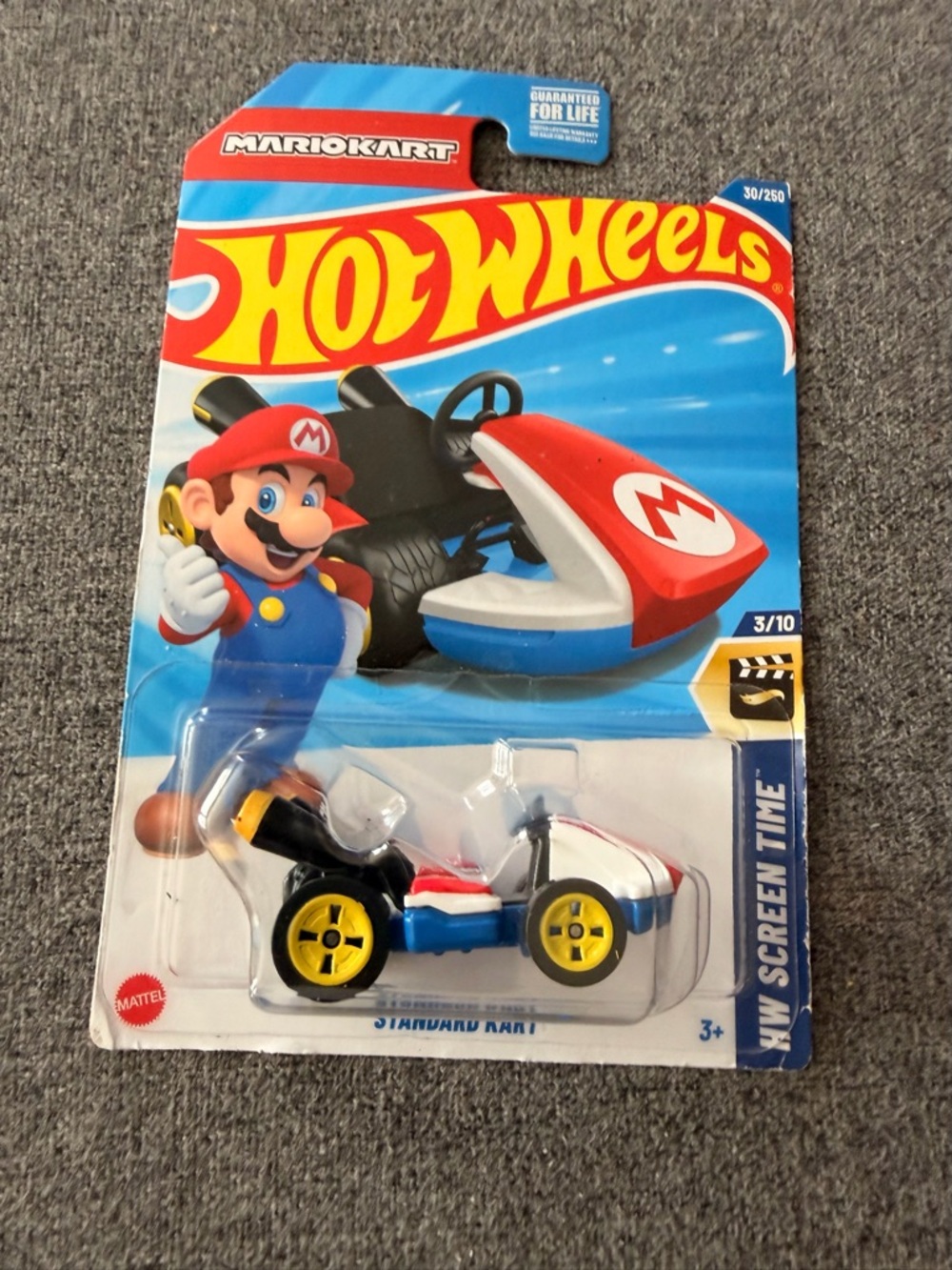 Hot Wheels Mario Kart Mini Kart Toy - Red, Blue, White & Yellow